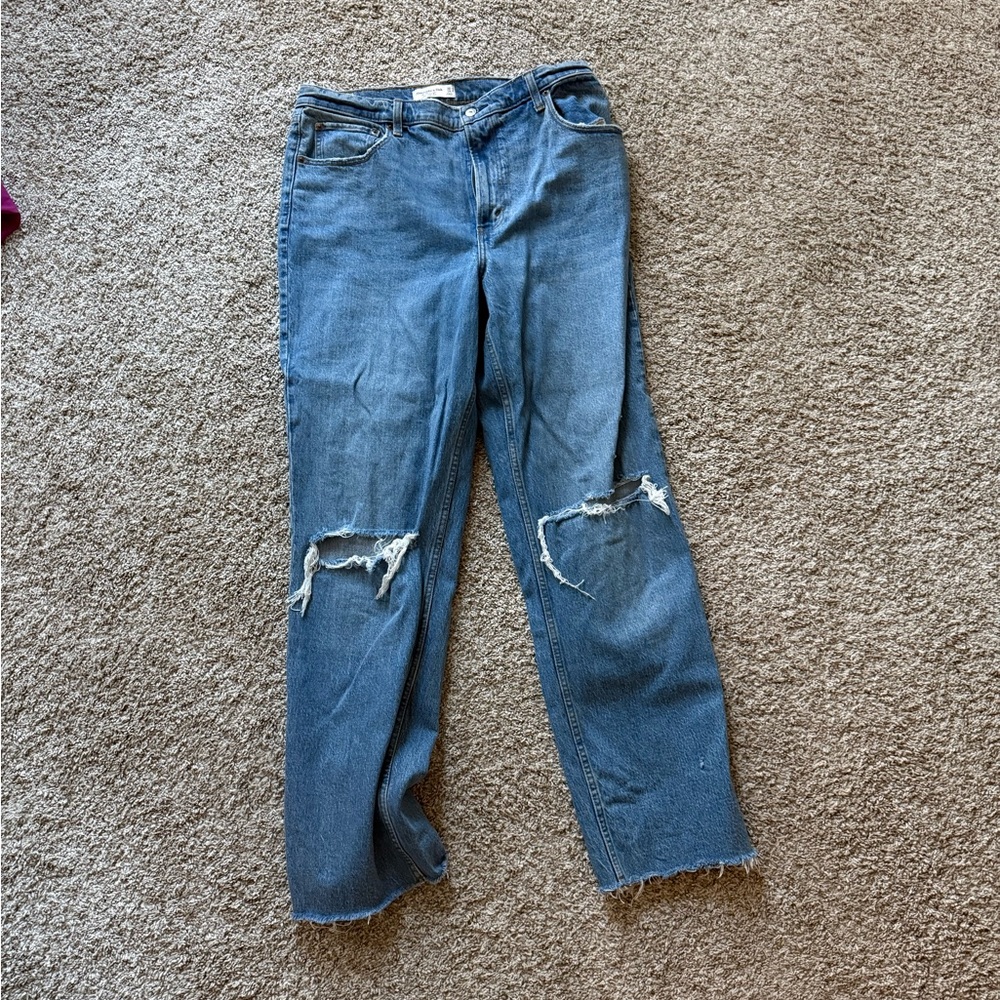 Abercrombie 90s straight ultra high rise